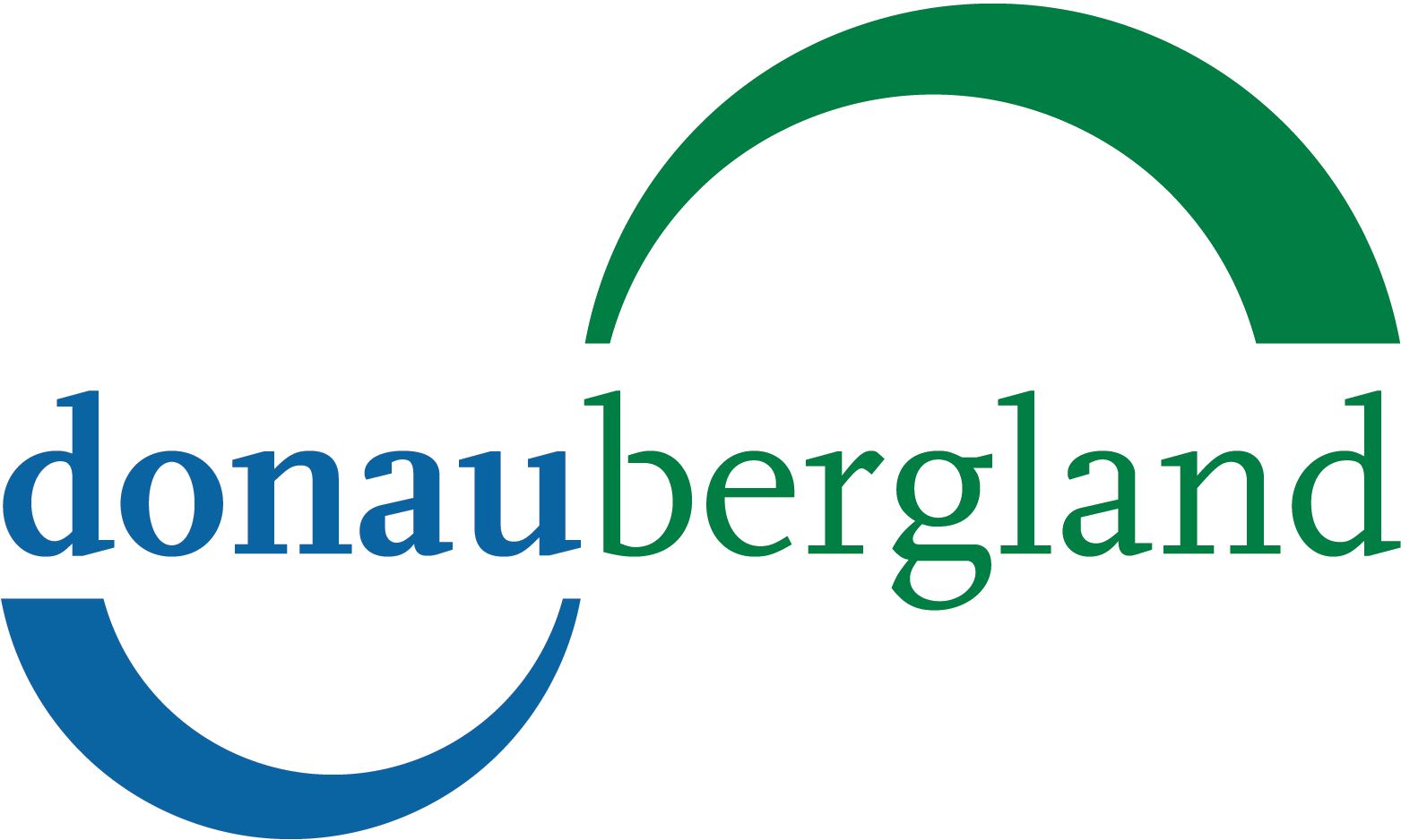 Logo Donau Bergland in einer Kombination aus Blau und Grün